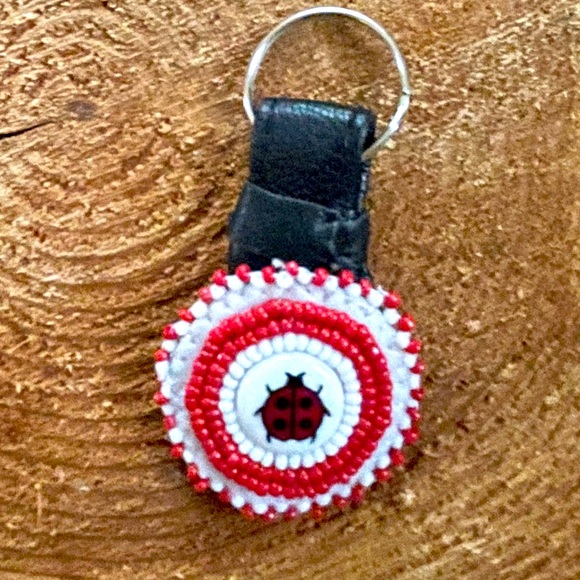 Handmade Beaded Keychain - Picture 1 of 3